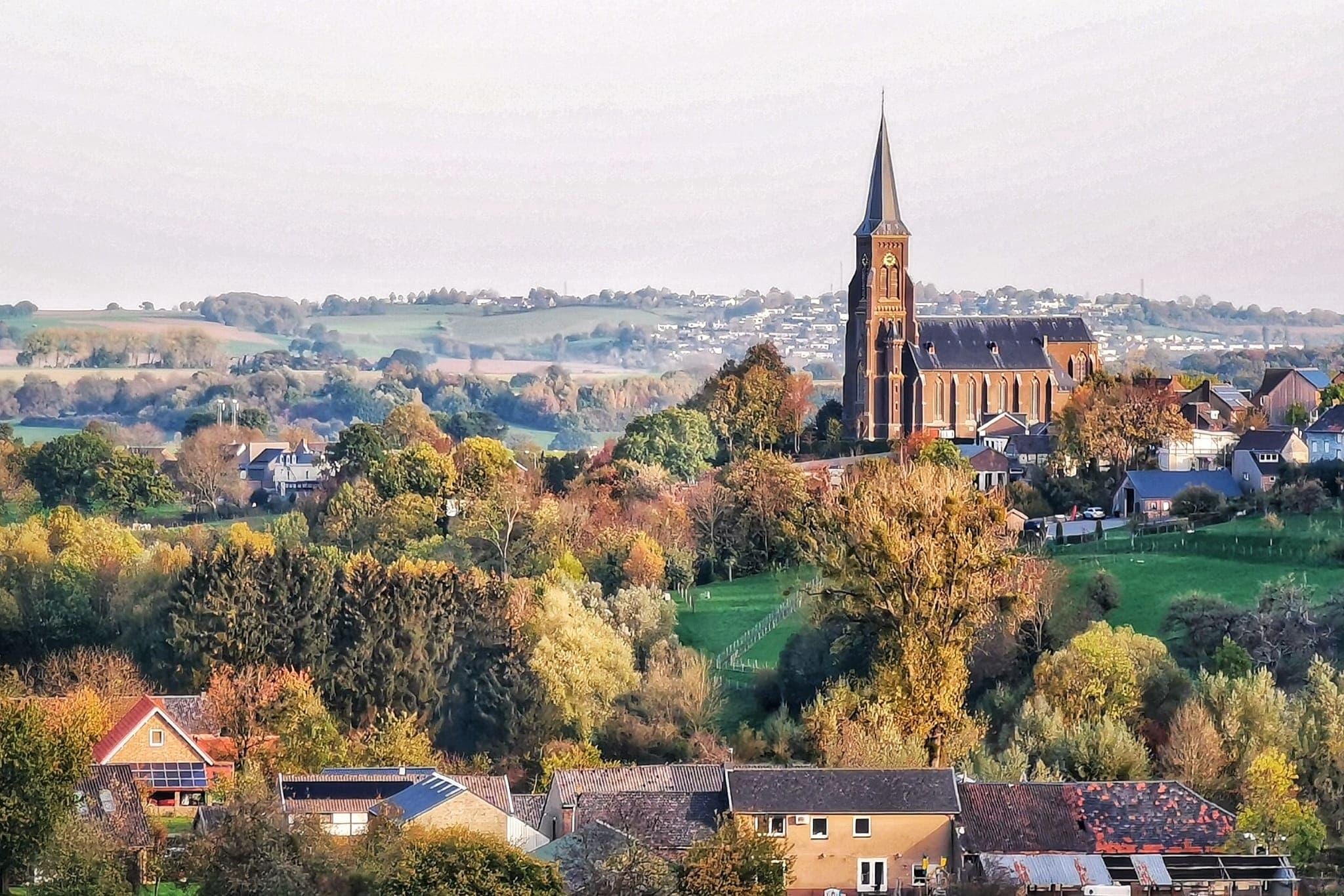 Outdoor landscape in South Limburg, Netherlands